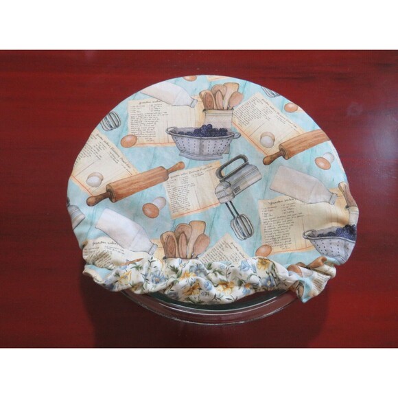 Kitchenaid Bowl Cover Reversible Baking Supplies and Country Floral - Picture 4 of 6